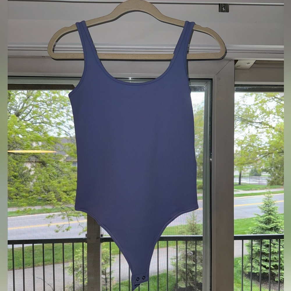Abercrombie & Fitch Purple Scoop Neck Bodysuit